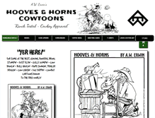 Tablet Screenshot of hooves-and-horns-cowtoons.com